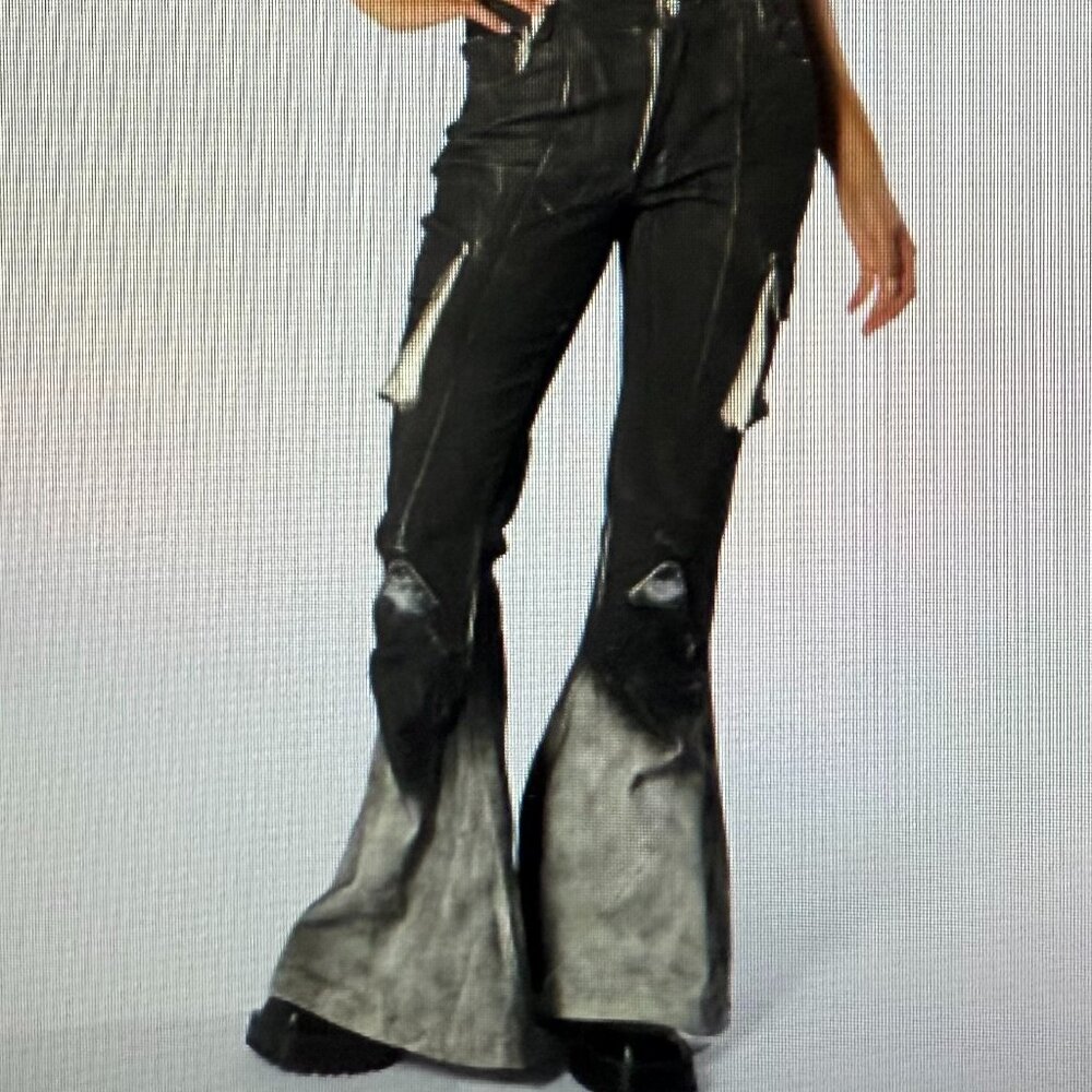 AKIRA ROCK YOU ALL NIGHT LONG DENIM PANT Size LL